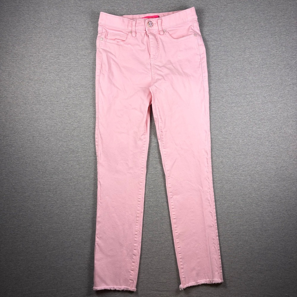 Lilly Pulitzer 29" South Ocean High Rise Skinny Jeans Light Pink Size 0